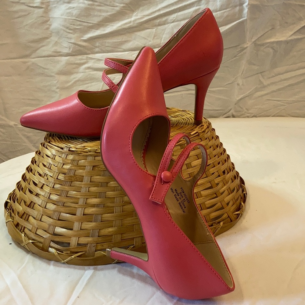 Coral pink heels